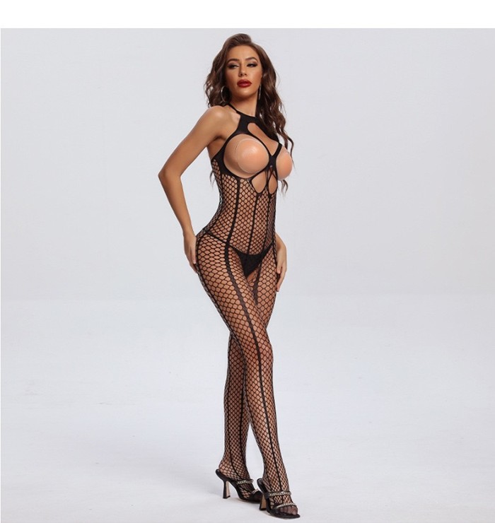 Hollowed-out Fishnet Stockings
