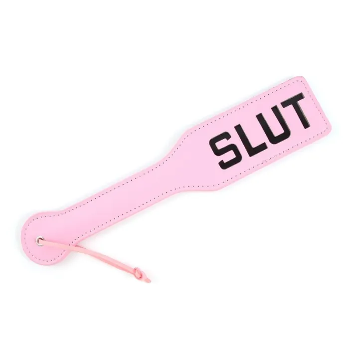 Spanking Paddle [SLUT] PU Leather Spanker