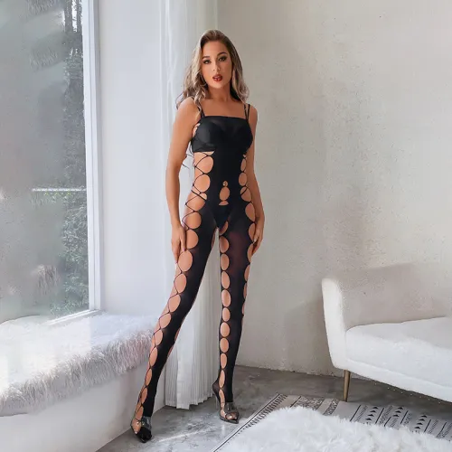 Ripped Mesh Suspenders