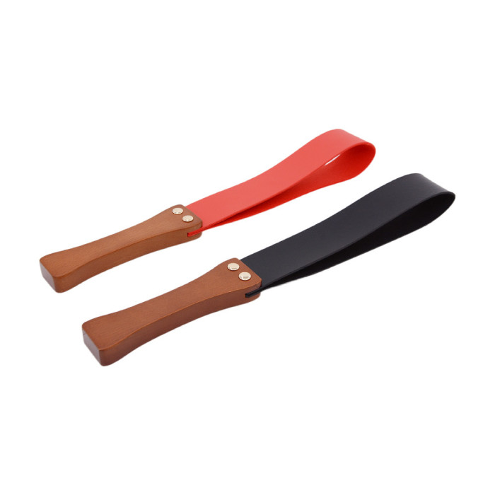 Leather & Wood Handle Spanking Paddle Spanker