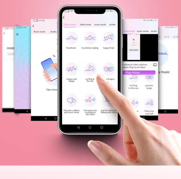 App Controlled Rechargeable Stimulation Massagers