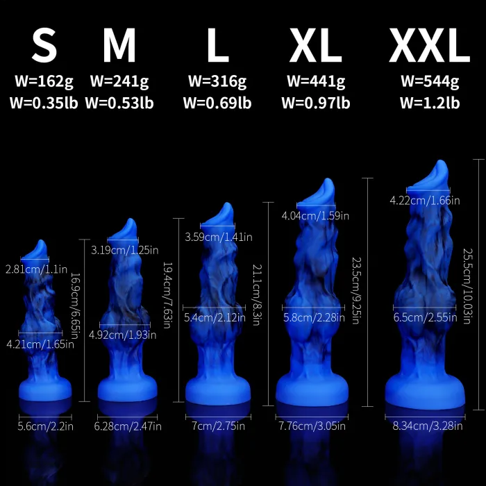 Alien Dildo with Suction Cup - Mult Sizes