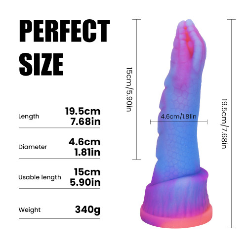 7.68'' Alien Dildo with Suction Cup