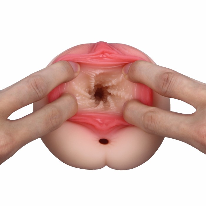 Double Holes Realistic Vagina Masturbator Pocket Pussy