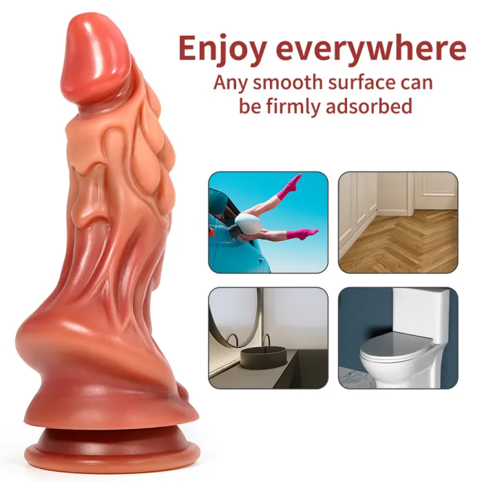 7.87''  Alien Mixed Color Dildo with Suction Cup