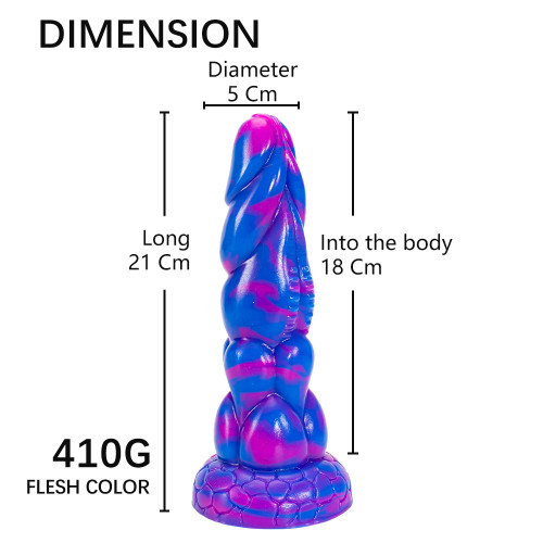 8.26'' Alien Dildo with Suction Cup D
