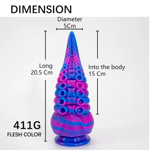 8.26'' Alien Dildo with Suction Cup C