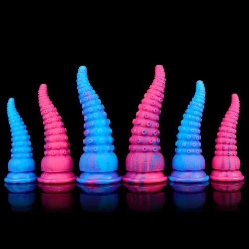 Blue Octopus Tentacle Dildo - Mult Sizes