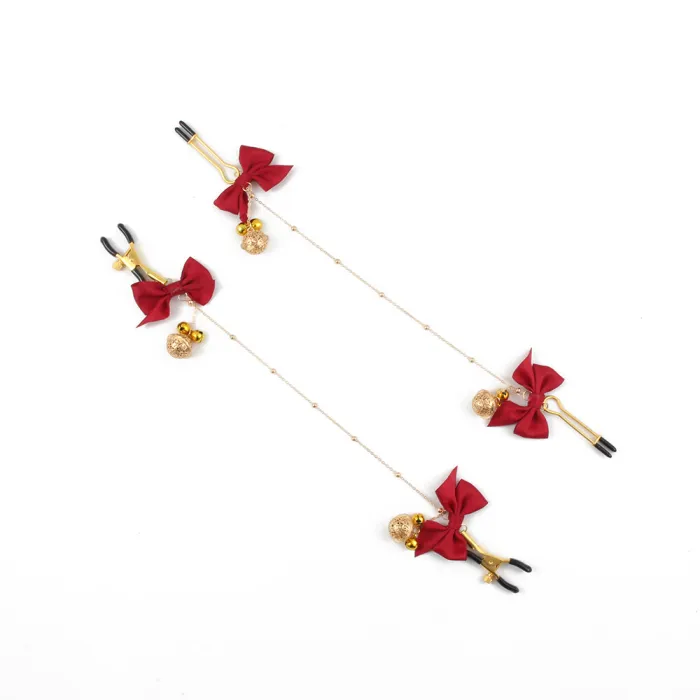 Adjustable Bow Bell Nipple Clip