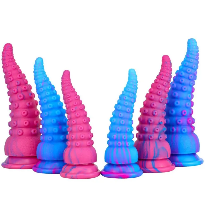 Blue Octopus Tentacle Dildo - Mult Sizes