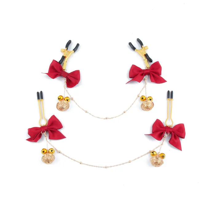 Adjustable Bow Bell Nipple Clip