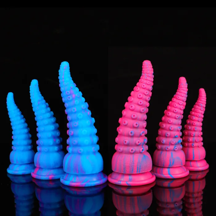 Blue Octopus Tentacle Dildo - Mult Sizes