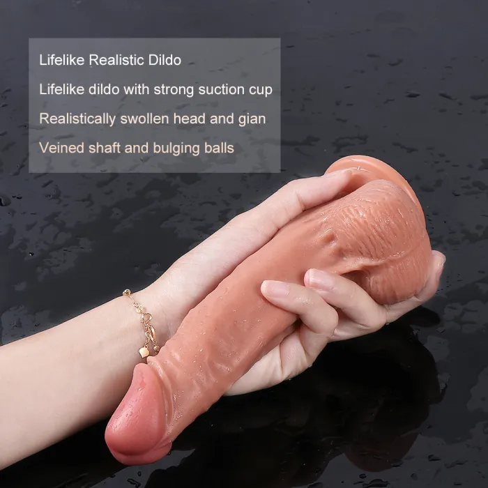 Big Inch Realistic Dildo With Suction Cup Large