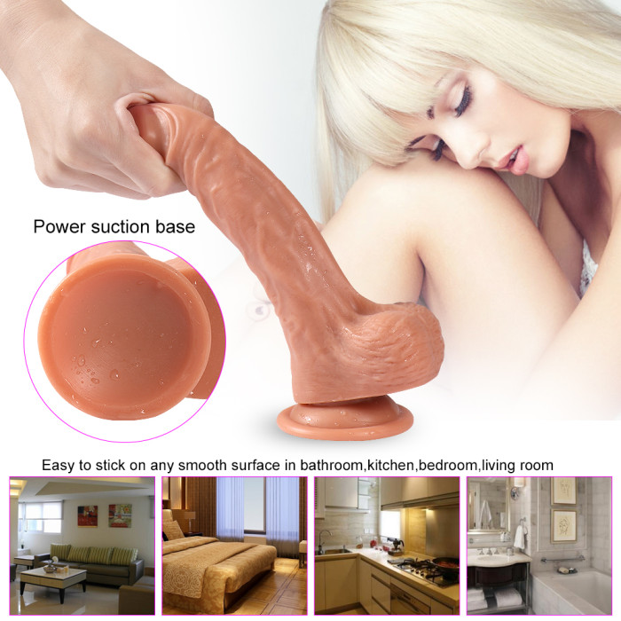 Big Inch Realistic Dildo With Suction Cup Large