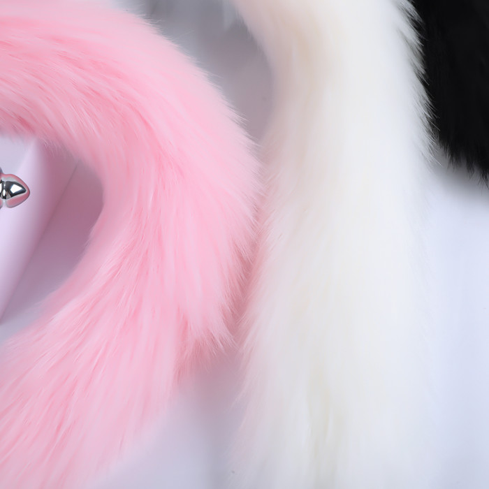 Fox Tail With Metal Anal-Butt Plug