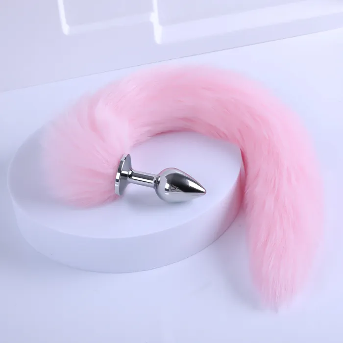 Fox Tail With Metal Anal-Butt Plug