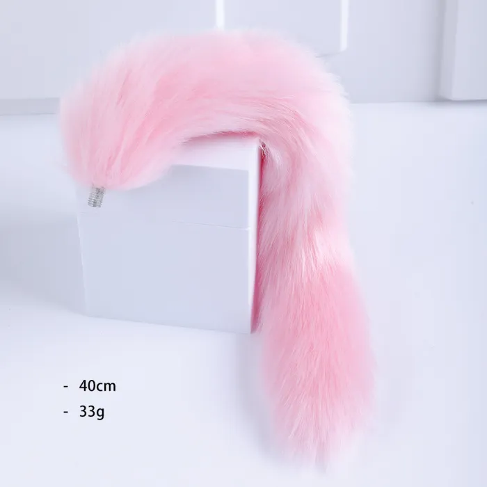 Fox Tail With Metal Anal-Butt Plug