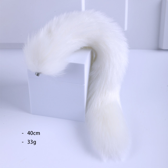 Fox Tail With Metal Anal-Butt Plug