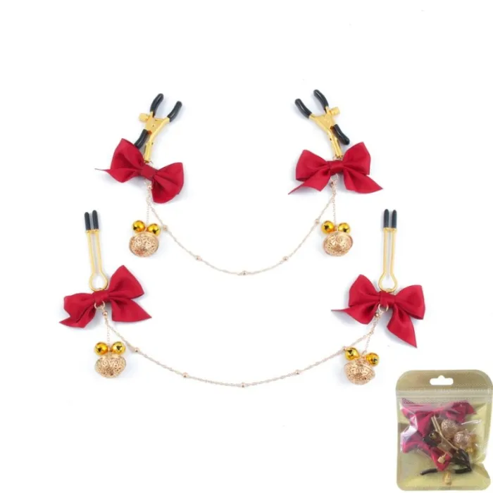 Adjustable Bow Bell Nipple Clip