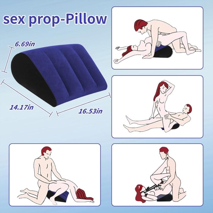 Portable Sex Pillow Inflatable Cushion for Adults