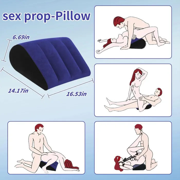 Portable Sex Pillow Inflatable Cushion for Adults