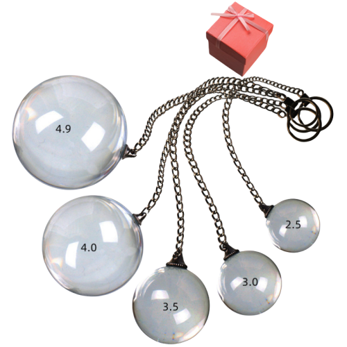 Crystal Ball Glass Anal Beads