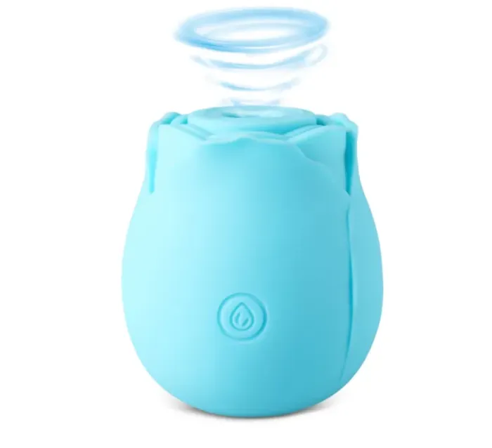 Glow-in-the-Dark 10-Function Silicone Rechargeable Clitoral Sucking Rose Sex Toy