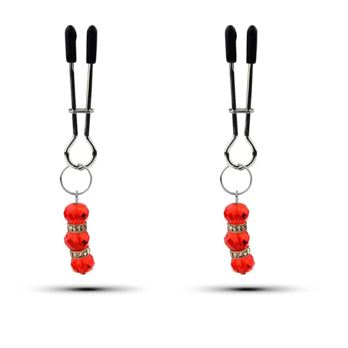 Crystal Charm Nipple Clamps