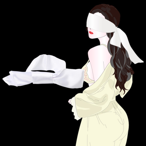 Eye Patch Mask Ribbon Bondage BDSM Flirt