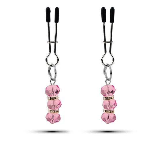 Crystal Charm Nipple Clamps