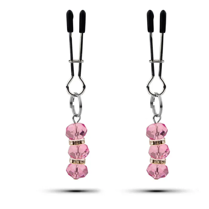 Crystal Charm Nipple Clamps