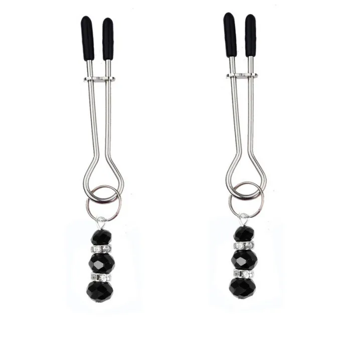 Crystal Charm Nipple Clamps