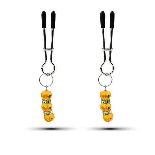 Crystal Charm Nipple Clamps