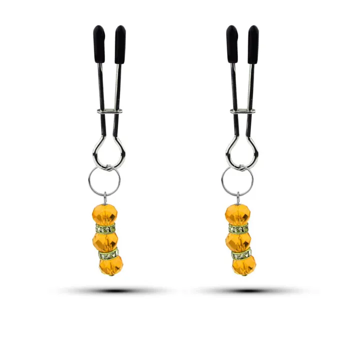 Crystal Charm Nipple Clamps