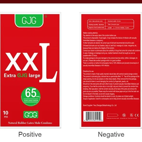 GJG Ultra-Thin XXL Condoms (65mm) - 10 PCS