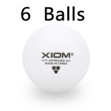 XIOM 3-Star 40+Seamless Plastic Poly Team Table Tennis Balls
