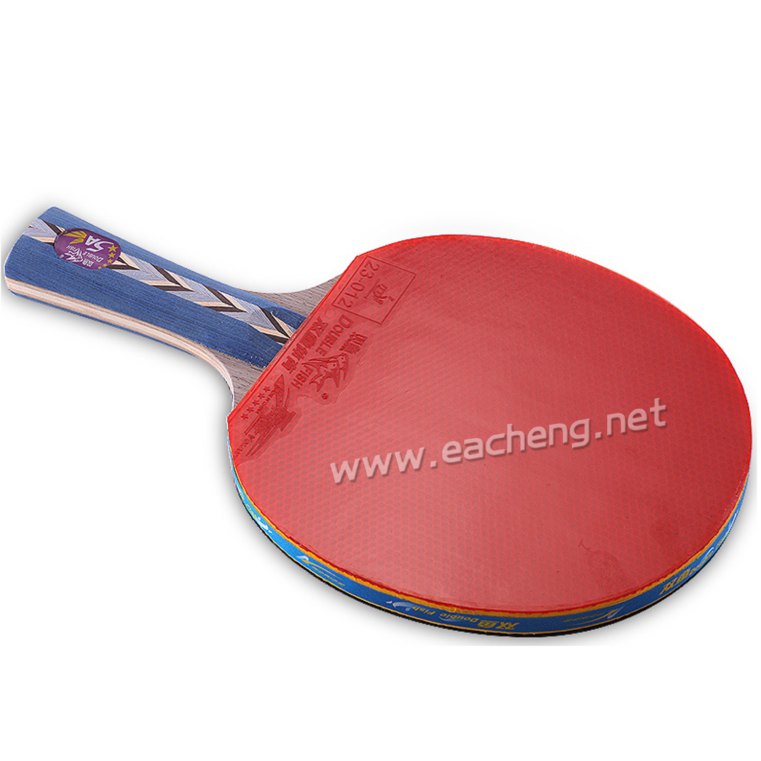 Double Fish 5A-C Ping Pong Paddle for Advanced Training Table Tennis Racket with 5-Ply Wood High Elasticity Rubber Design for Spin 