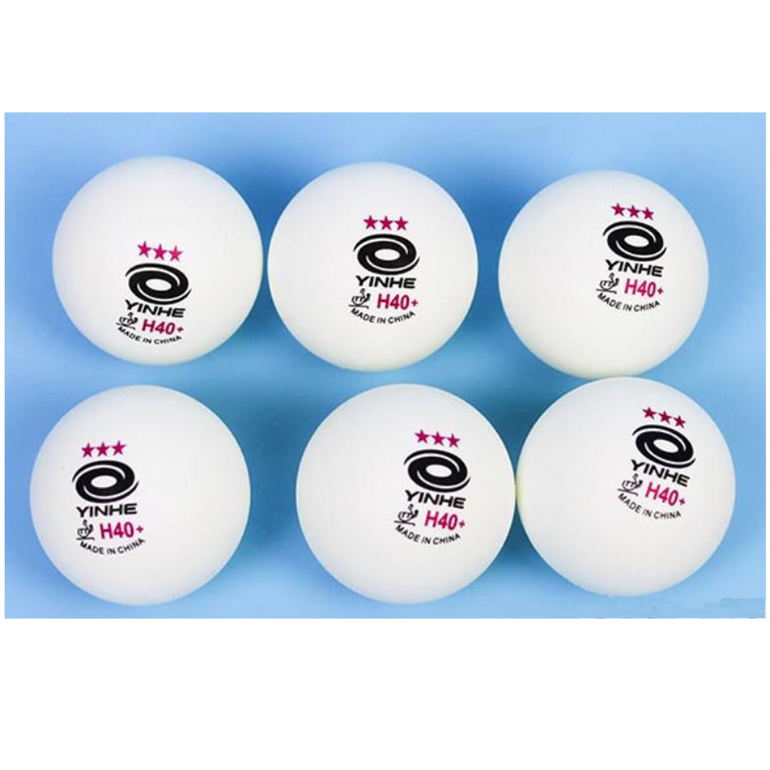 6xYinhe 3 star 40 poly ball white pingpong ball ITTF seamless shipping from CA 