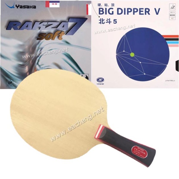 Sanwei FEXTRA 7 Blade with Yasaka Rakza 7 Soft and Yinhe Big Dipper 5