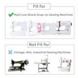 Straight Stitch Presser Foot - Kalevel Snap on Straight Stitch Sewing Machine Foot for Low Shank Singer Brother Babylock Euro-Pro Janome Kenmore White Juki New Home Simplicity Elna and More