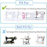 Kalevel Blind Stitch Hem Foot Sewing Machine Presser Feet Foot Fits for All Low Shank Snap-On Singer, Brother, Babylock, Janome, Elna, Euro-Pro, Simplicity, White, Kenmore, Juki, New Home and More