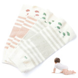 Kalevel 2 Pairs Baby Newborn Leg Warmers Toddler Crawling Knee Pads Cotton Infant Knee Sleeves Protector for Baby Girl Boy
