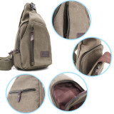 Kalevel Sling Bag Chest Shoulder Backpack Canvas Crossbody Bags Outdoor Casual Sling Multipurpose Shoulder Bag Cool Sports Travel Unbalance Backpack for Men Women - Adjustable Strap Up to 56.3in