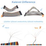 Kalevel 120pcs Breadboards Jumper Wires Male to Female Jumper Wires Male to Male Jumper Wires Female to Female Jumper Wires Kit Long Ribbon Cable 20cm (m-m, f-f, m-f )