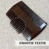 Kalevel Beard Combs for Men - Ebony Wood Combs Natural Double Sided Comb for Men Anti Static Pocket Hair Comb Natural Wood Comb for Hair and Beard