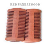 Kalevel Wood Beard Comb Red Sandalwood Pocket Beard Moustache Comb No Static Hair Comb Perfect Gift for Father, Mother and Friends