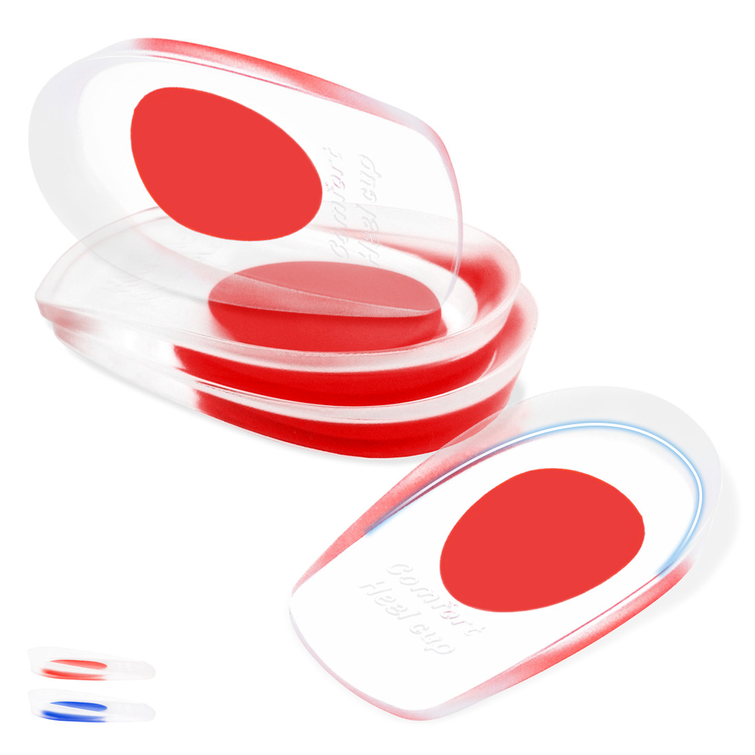 Kalevel 2 Pairs Heel Cups Plantar Fasciitis Heel Inserts for Achilles