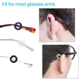 Kalevel 5pcs Eyeglass Holder Strap Cord Leather Eyewear Retainer Glasses Lanyard Chain Sunglasss Necklace String Holder with Bonus Temple Tips for Men Women