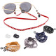 Kalevel 5pcs Eyeglass Holder Strap Cord Leather Eyewear Retainer Glasses Lanyard Chain Sunglasss Necklace String Holder with Bonus Temple Tips for Men Women