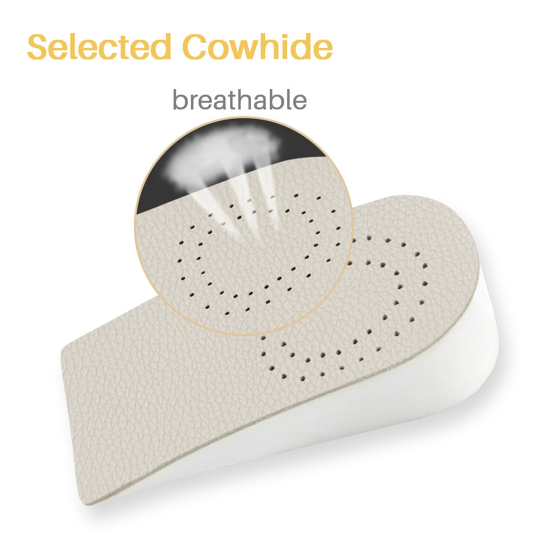 Kalevel 1.6in Shoe Height Inserts Increase Insoles Heel Lift Taller